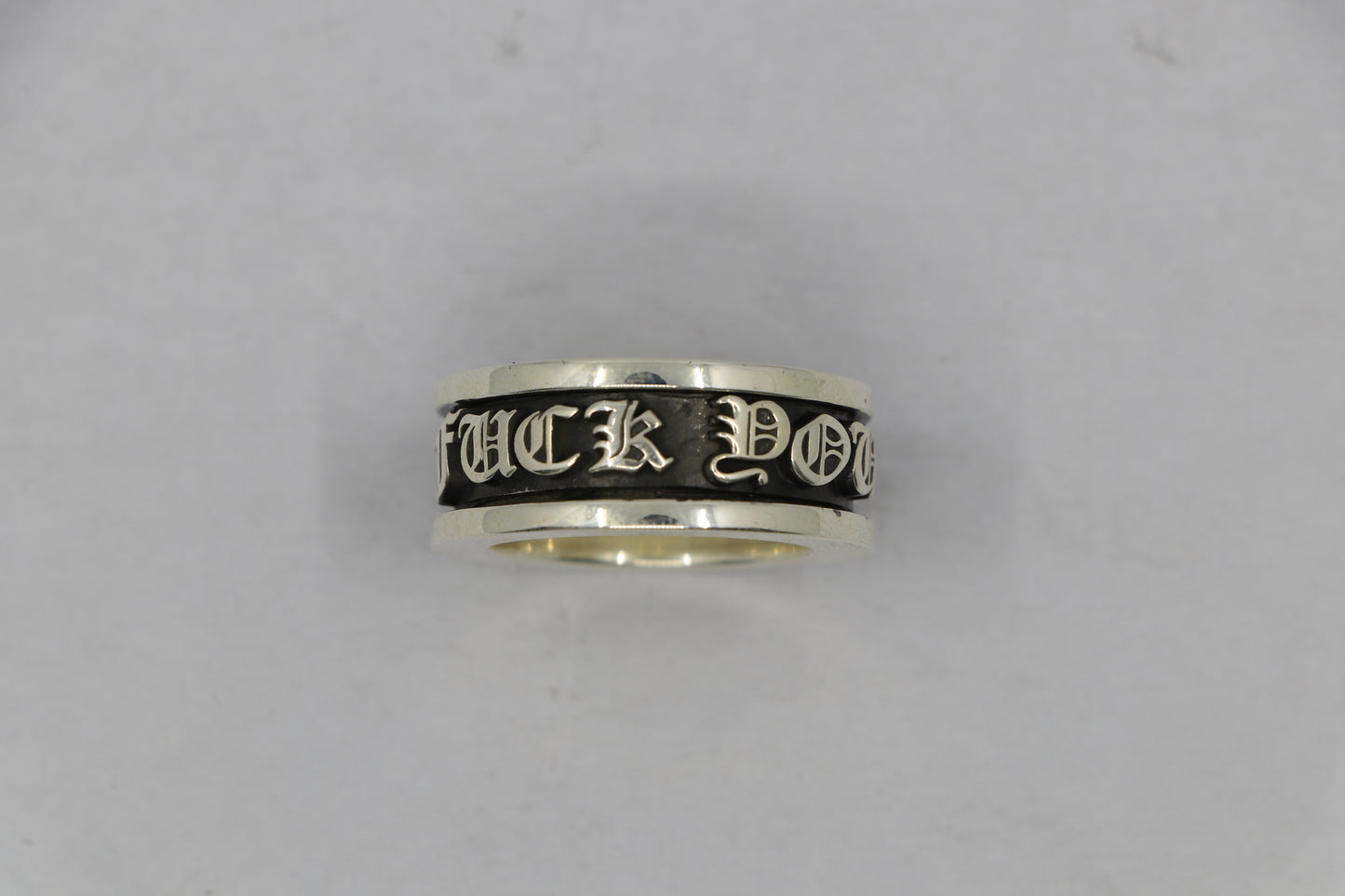 Chrome Hearts FU Spinner Ring Size 11 Sterling Silver| AVNTGRDNY NYC