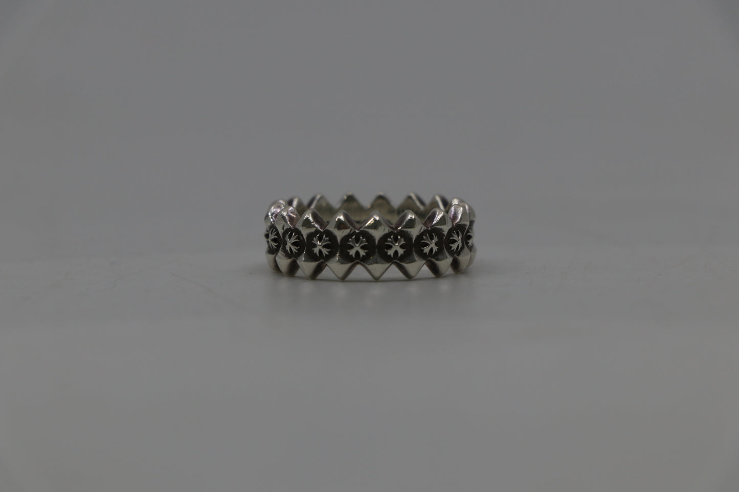 Chrome Hearts Double Pyramid Ring Size 12
