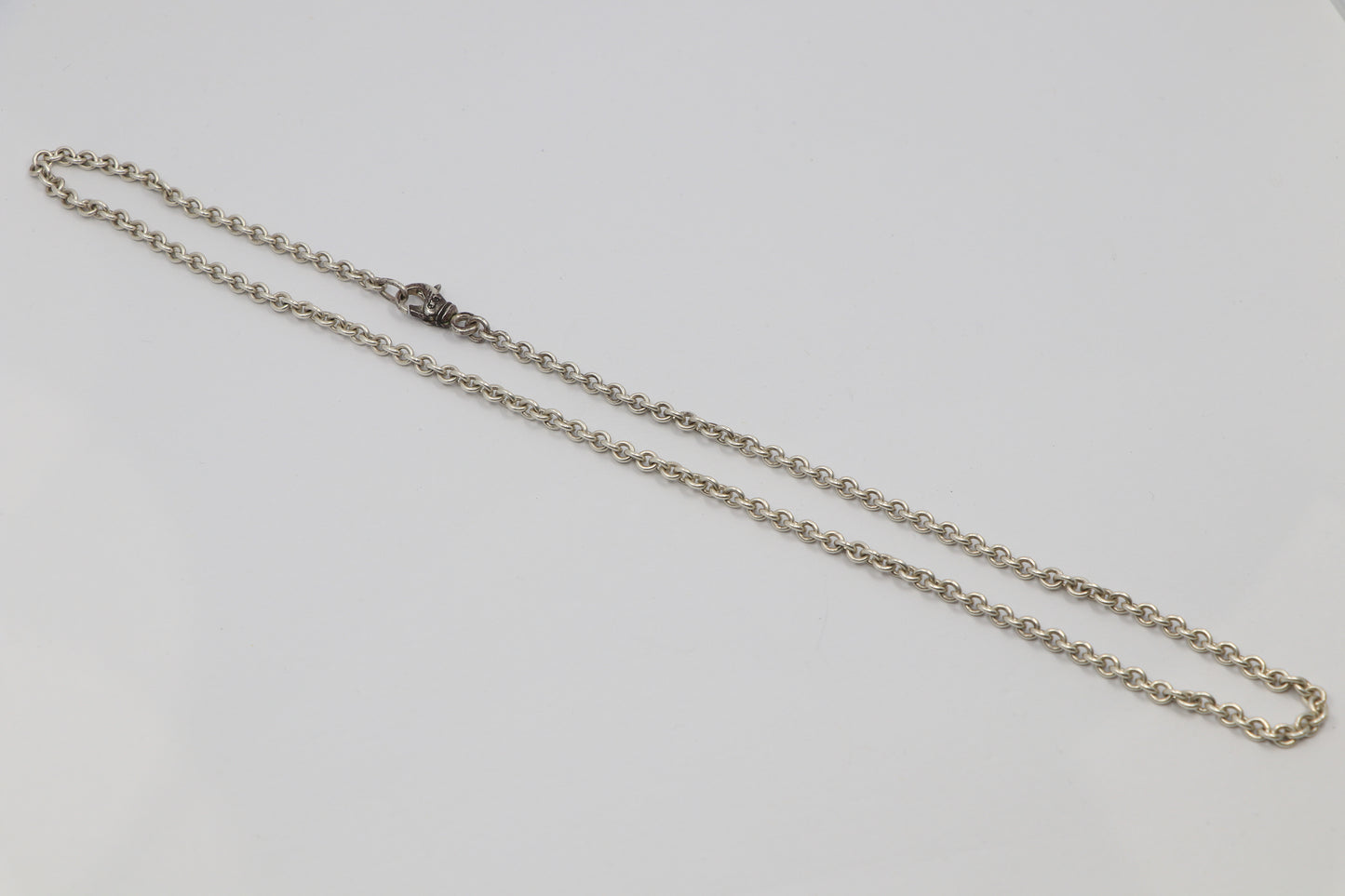 Chrome Hearts NE Chain Necklace 24” Sterling Silver | AVNTGRDNY NYC