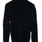 Chrome Hearts Leather Patch Thermal Navy with Red Leather Cross Patches Size Large| AVNTGRDNY NYC