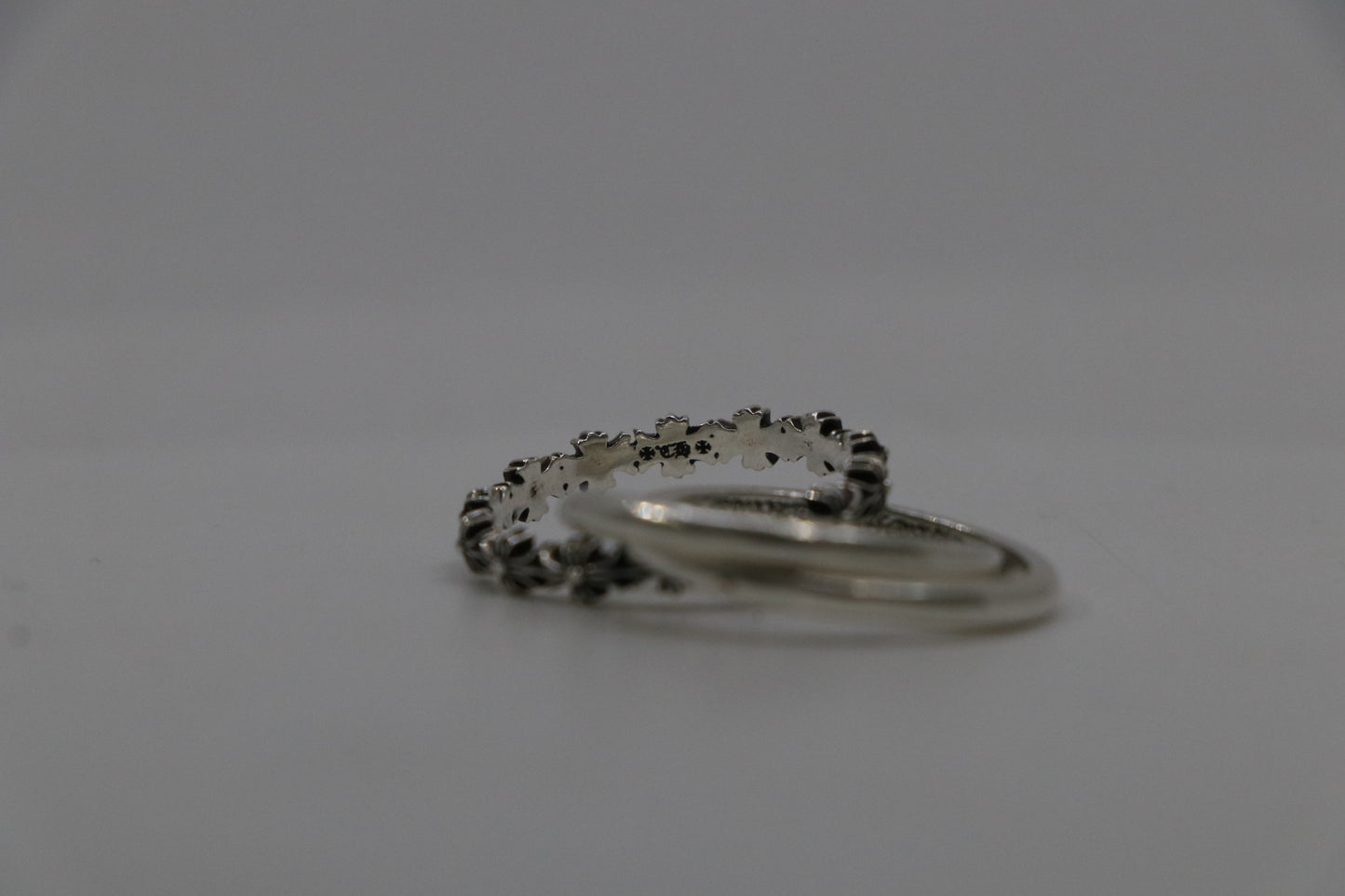 Chrome Hearts Tiny E CH Plus Band Triple Size 8