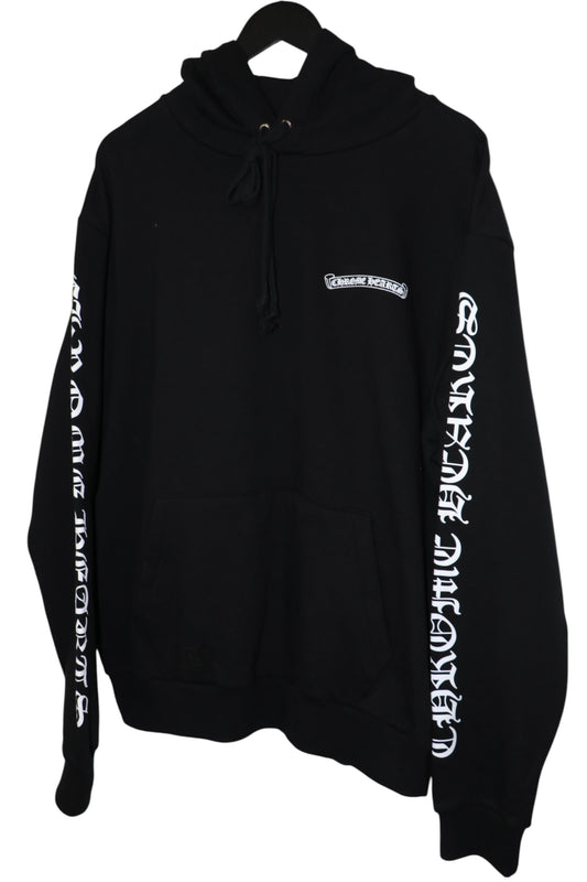 Chrome Hearts Black Scroll Logo Pullover Hoodie Size L | AVNTGRDNY NYC