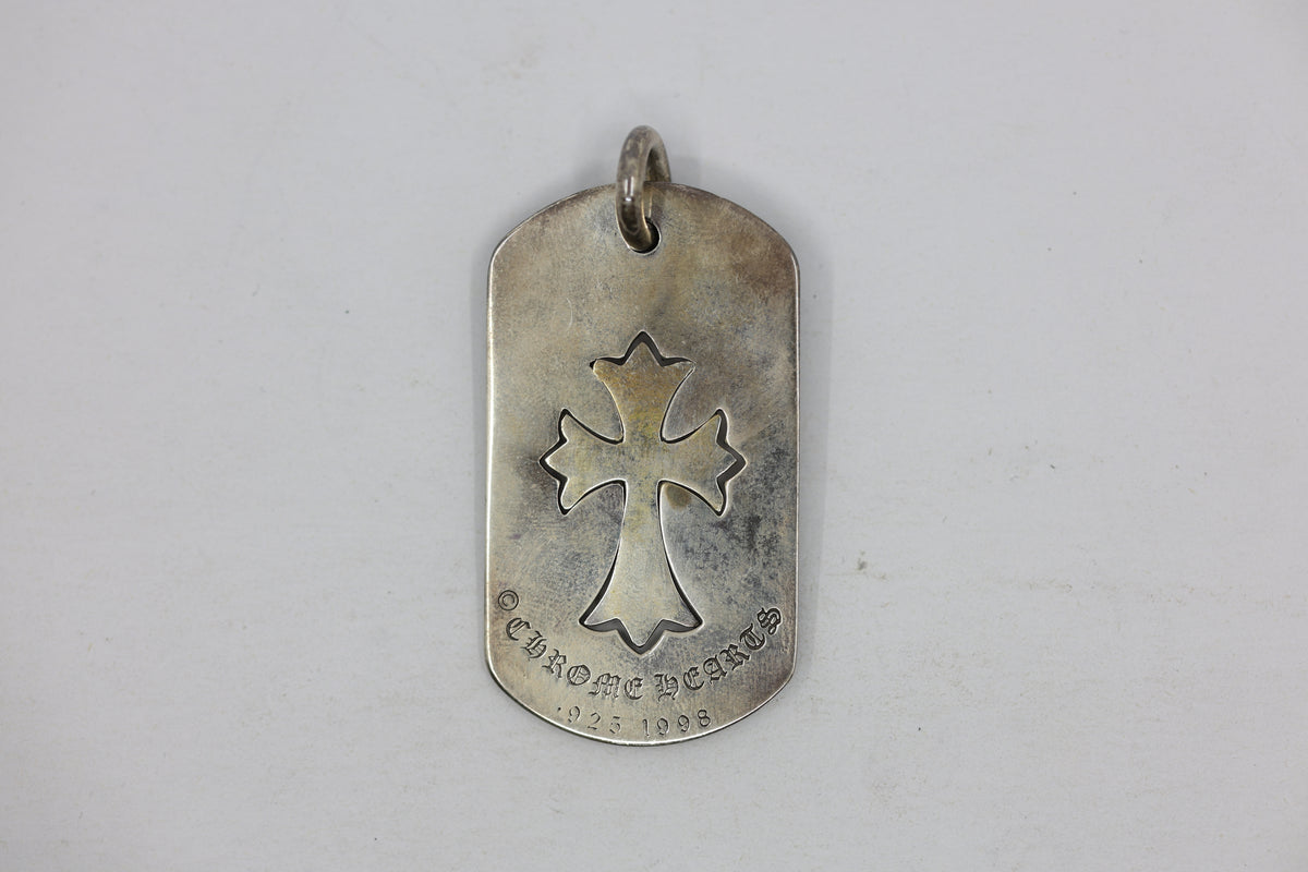 Chrome Hearts Tiny Cross Dog Tag Pendant New | AVNTGRDNY NYC