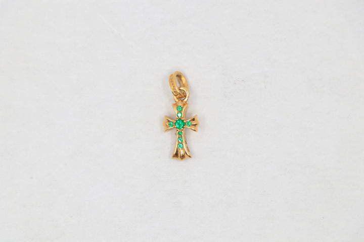 Chrome Hearts 22K Baby Fat Charm Pavé Emeralds| AVNTGRDNY NYC