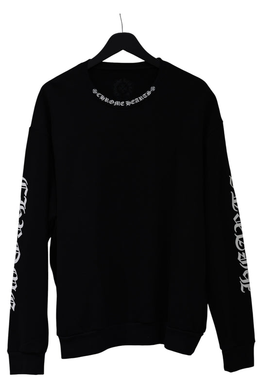 Chrome Hearts Neck Logo Crewneck Black Size L| AVNTGRDNY NYC