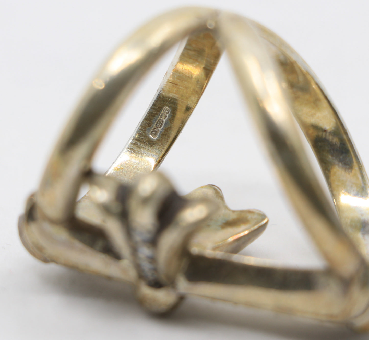 Chrome Hearts Silver Infinity Ring with Pave Diamonds Size 10 | AVNTGRDNY NYC