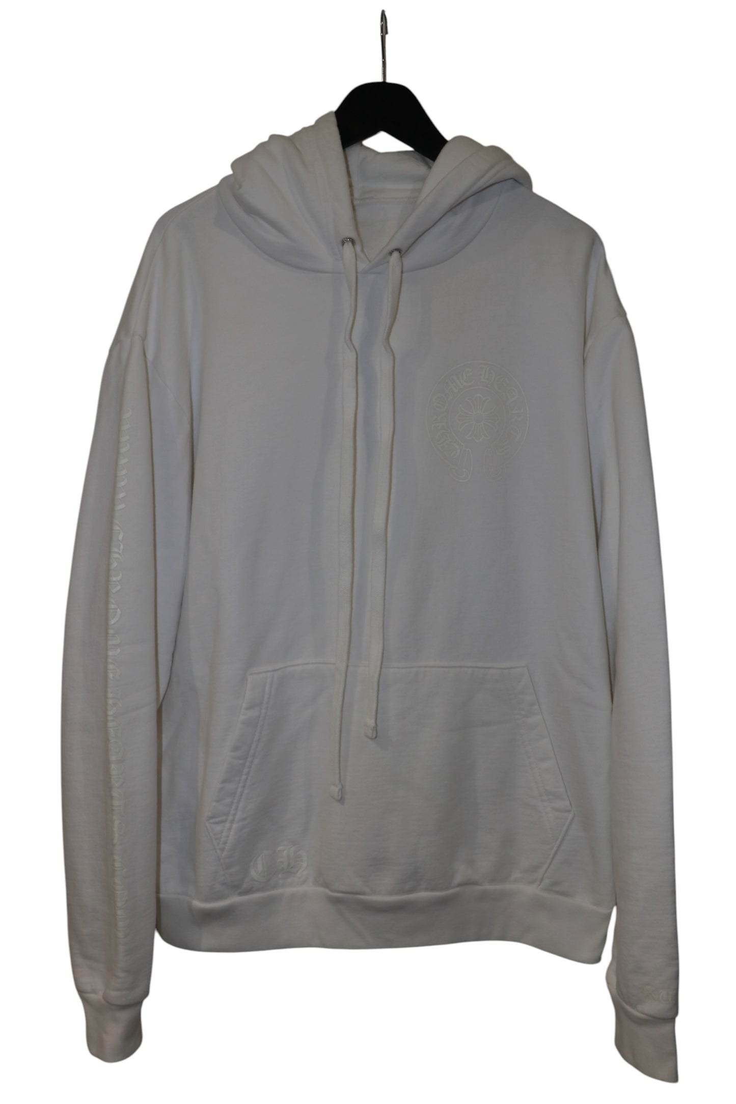 Chrome Hearts Online Exclusive Glow in the Dark Pullover Hoodie White Size M| AVNTGRDNY NYC