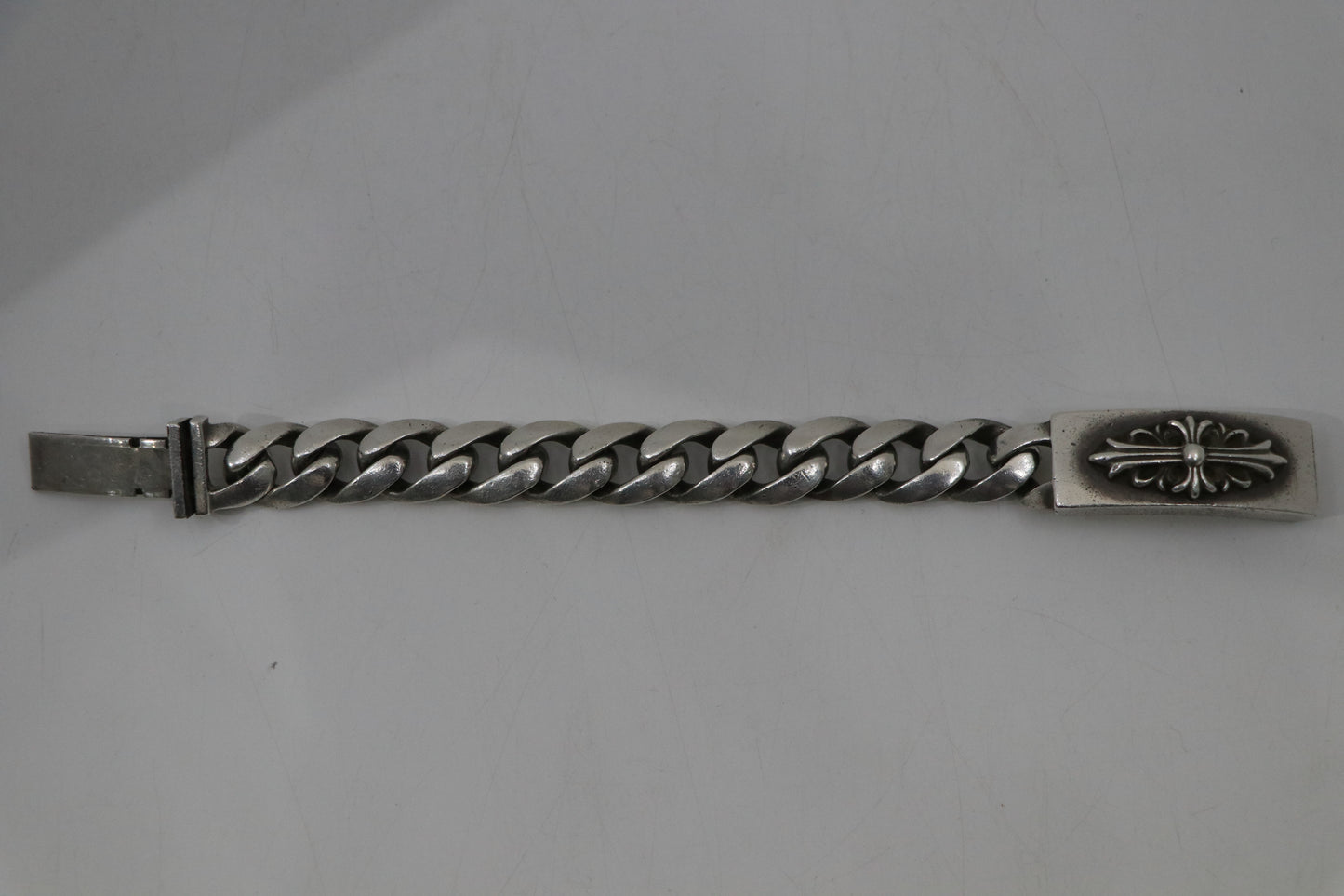 Chrome Hearts Floral ID Classic Link Bracelet 11 Link