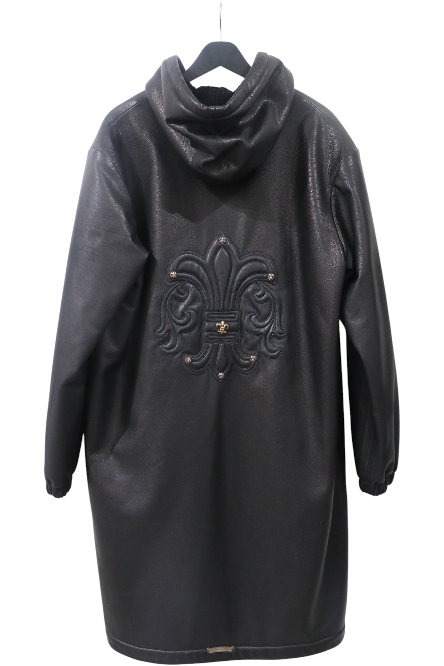 Chrome Hearts Hurricane Leather Trench Coat Black Size M | AVNTGRDNY NYC