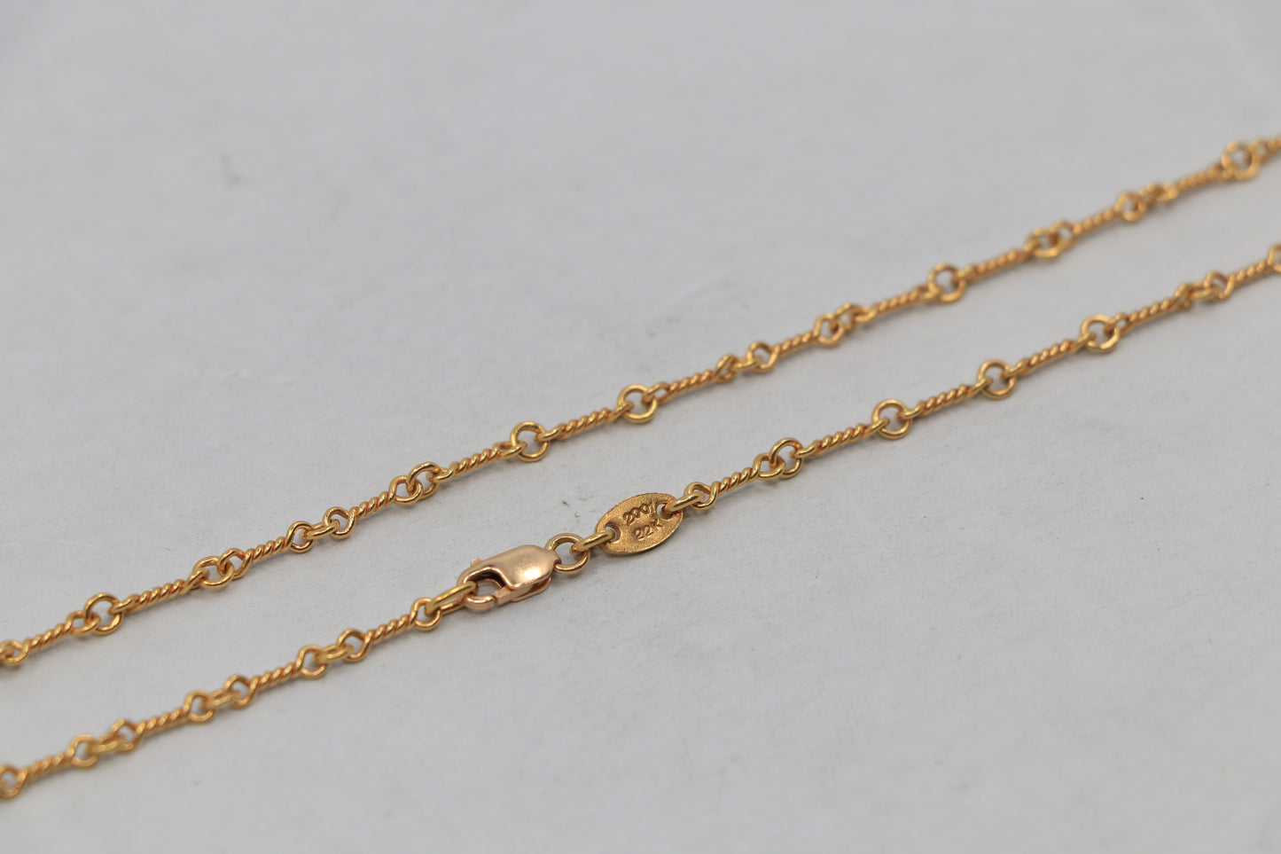 Chrome Hearts 22K Gold Twist Chain 20" | AVNTGRDNY NYC