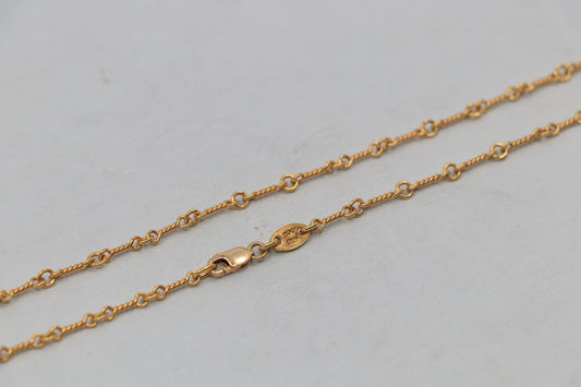 Chrome Hearts 22K Gold Twist Chain 20" | AVNTGRDNY NYC
