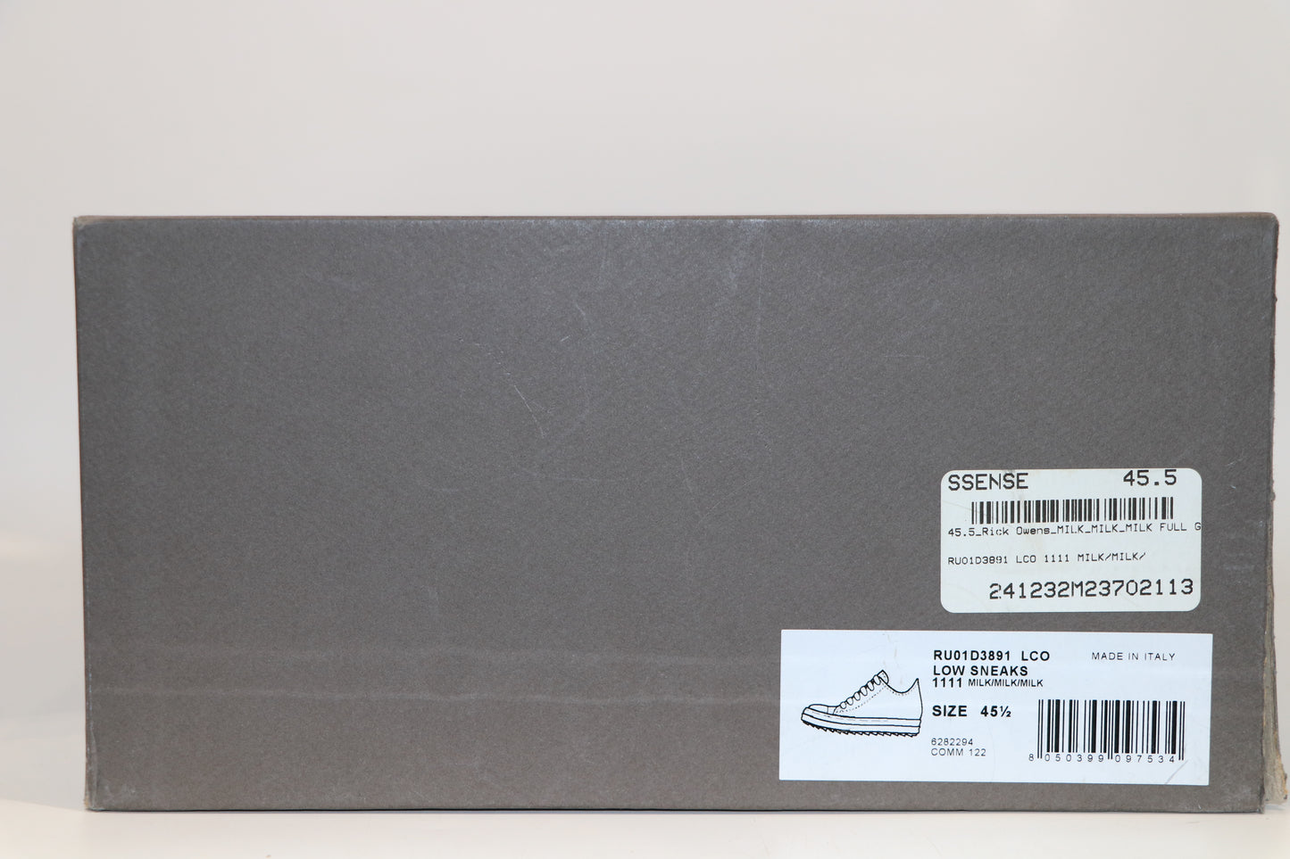 Rick Owens Low Dust Suede Size 45