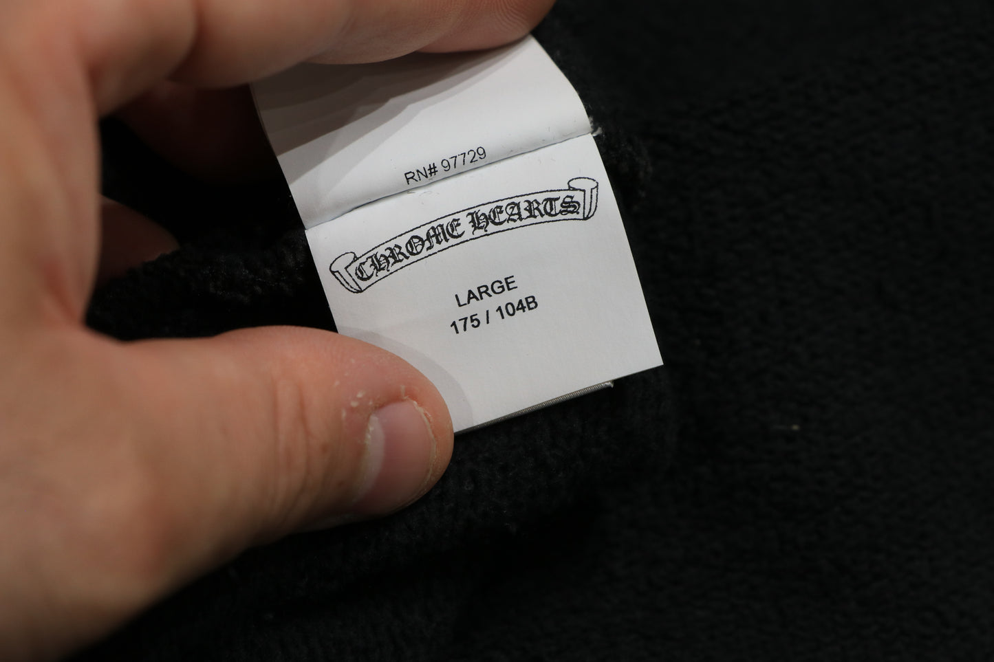 Chrome Hearts Paper Jam Hoodie Black Size L| AVNTGRDNY NYC