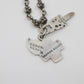 Chrome Hearts Cross Ball Chain with Multi Pendants Diamond Dagger, Cross, and Spade