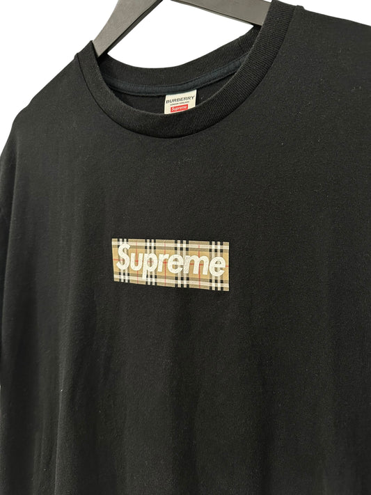 Supreme Burberry Box Logo Black Size L