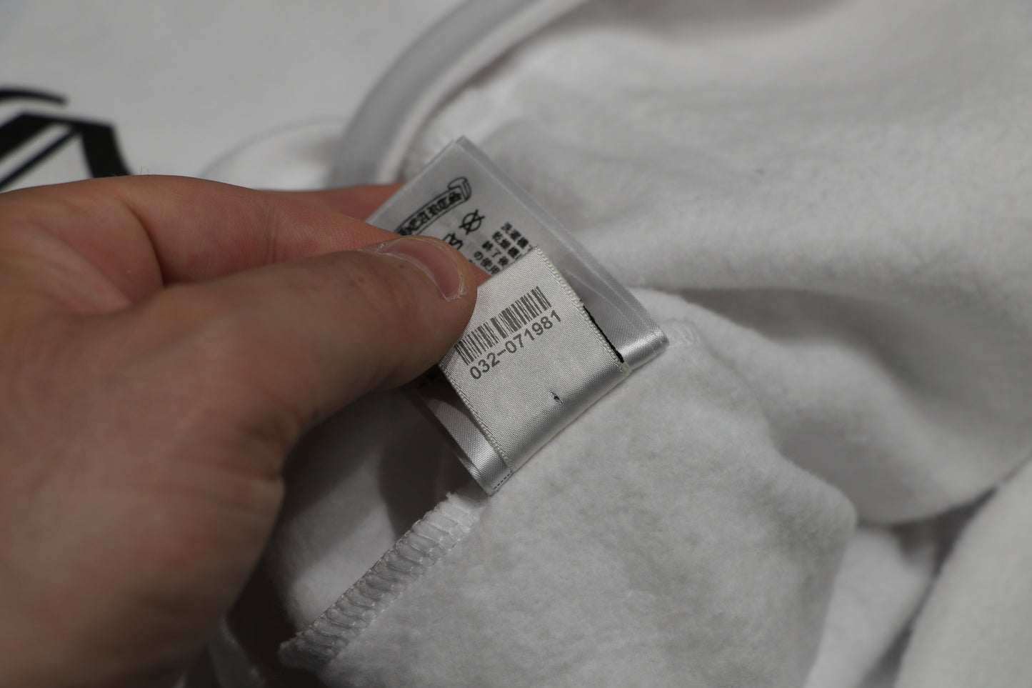 Chrome Hearts Scroll Logo Hoodie White & Black Size L New | AVNTGRDNY NYC