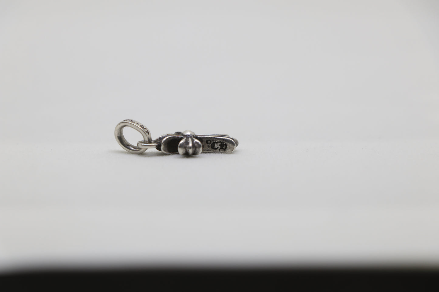 Chrome Hearts Baby Fat Cross Pendant Silver with Pave Rubies | AVNTGRDNY NYC