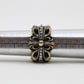 Chrome Hearts Silver Double Floral Ring with Pave Diamonds Size 9 | AVNTGRDNY NYC