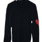Chrome Hearts Leather Patch Thermal Navy with Red Leather Cross Patches Size Large| AVNTGRDNY NYC