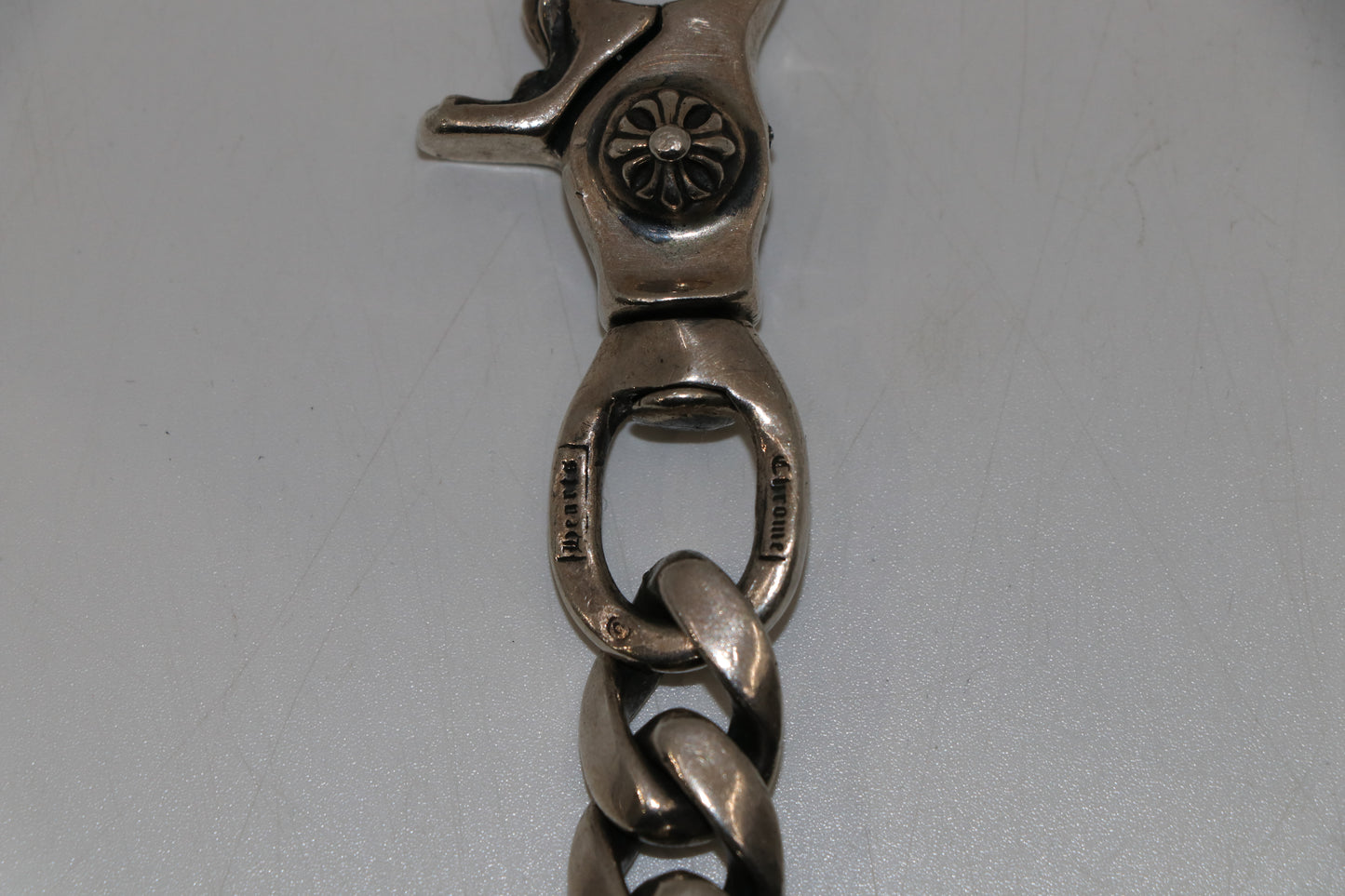 Chrome Hearts Lobster Clasp Classic Link Keychain