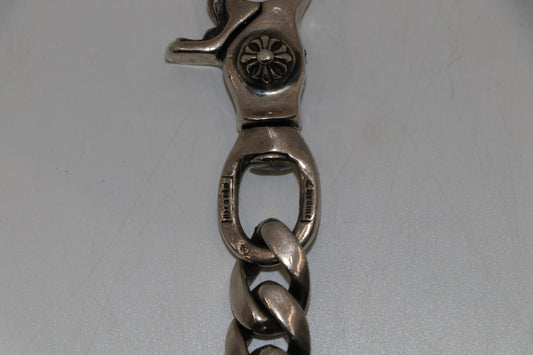 Chrome Hearts Lobster Clasp Classic Link Keychain