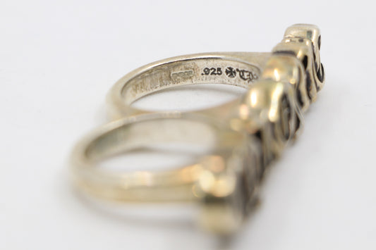 Chrome Hearts Double Ring “Chrome” Size 9/10 | AVNTGRDNY NYC
