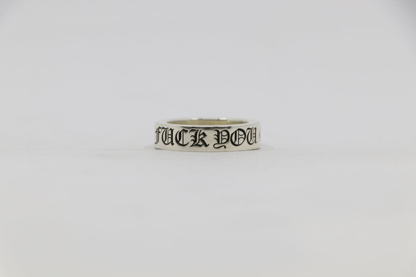 Chrome Hearts Fuck You 6MM Spacer Ring Size 8| AVNTGRDNY NYC