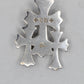 Chrome Hearts Triple Cross Pendant 18K White Gold Pavé Diamonds | AVNTGRDNY NYC