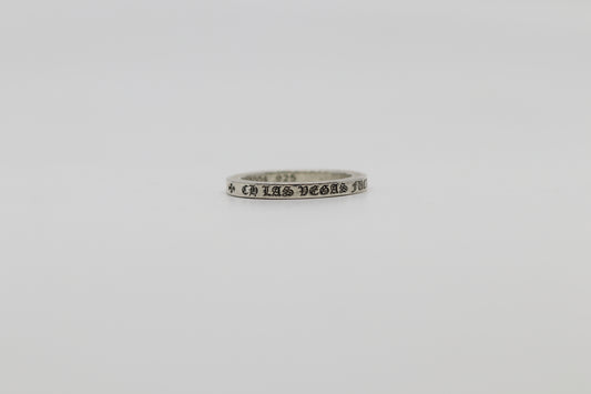 Chrome Hearts Las Vegas Fuck You 3MM Spacer Ring Size 12.5