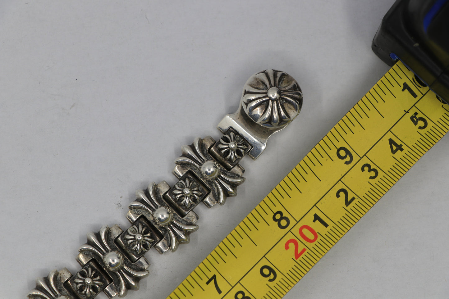 Chrome Hearts H Link Bracelet 9 Links w/ Lobster Clasp Sterling Silver|AVNTGRDNY NYC