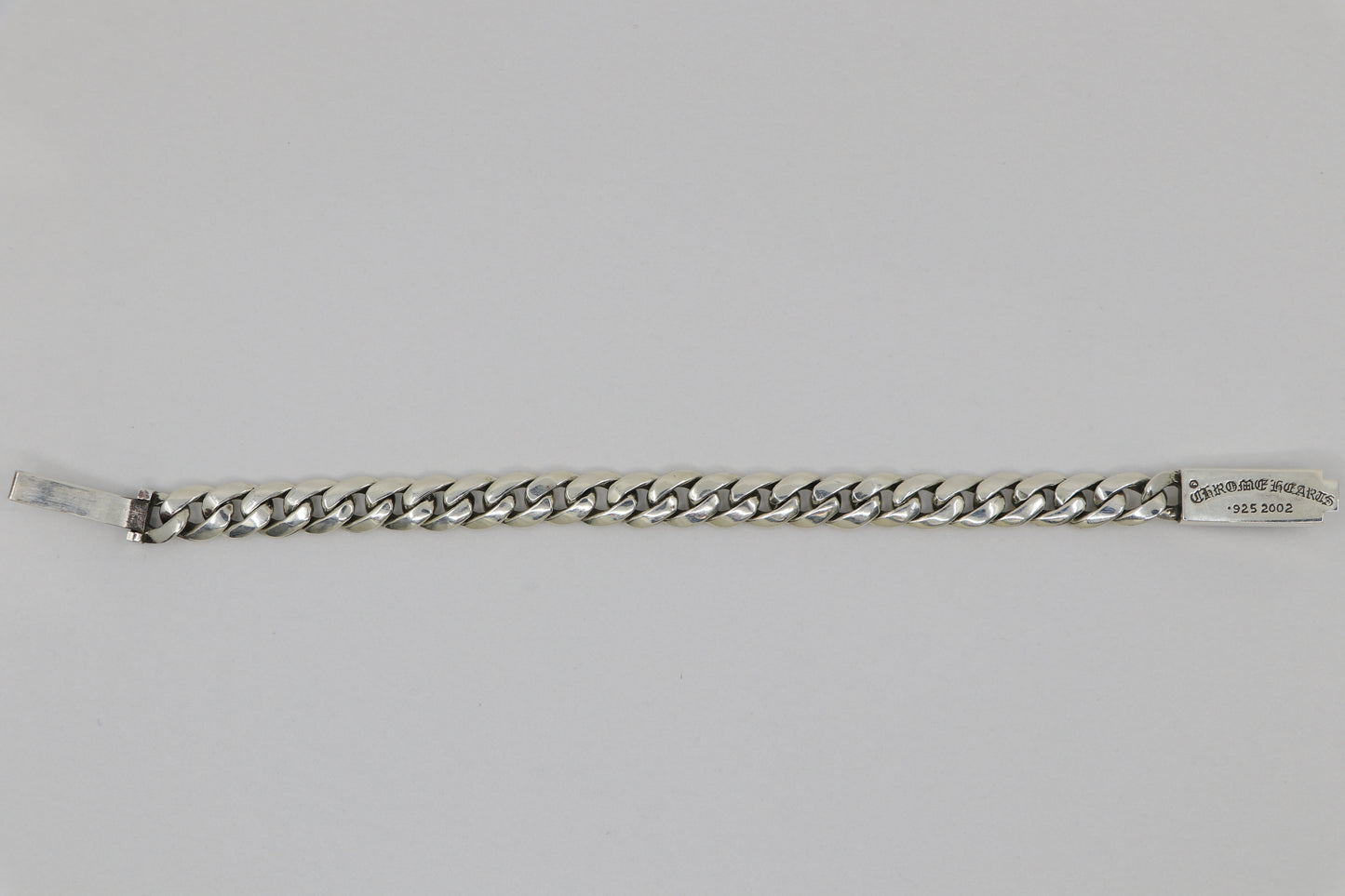 Chrome Hearts Silver Floral Mini ID Bracelet Classic Link 24 Links 8.5” | AVNTGRDNY NYC