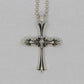 Lone Ones Chrome Cross Small Sterling Silver Pendant New | AVNTGRDNY NYC