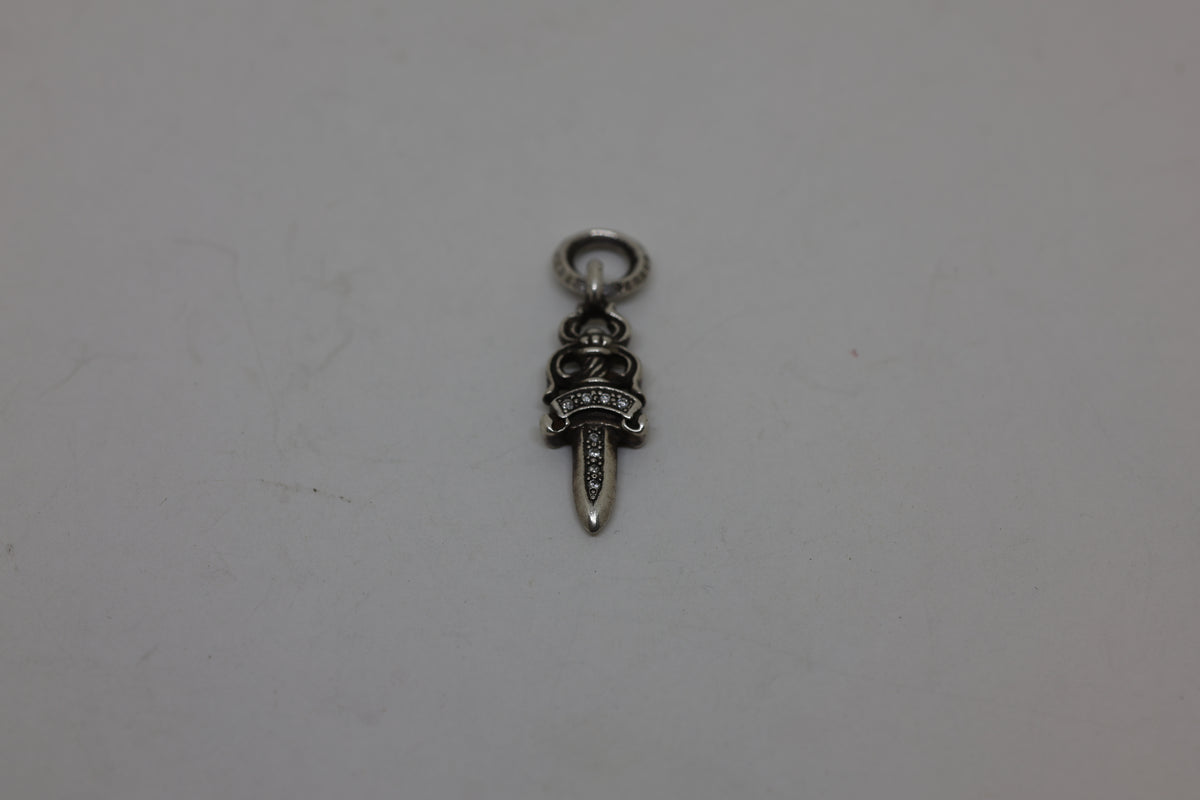 Chrome Hearts #5 Dagger Pendant with Pavé Diamonds | AVNTGRDNY NYC