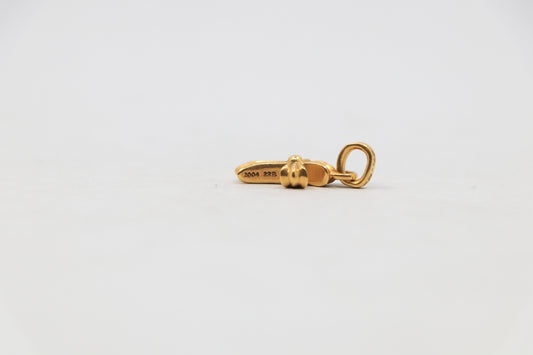 Chrome Hearts 22K Baby Fat Charm Pavé Blue Sapphires| AVNTGRDNY NYC