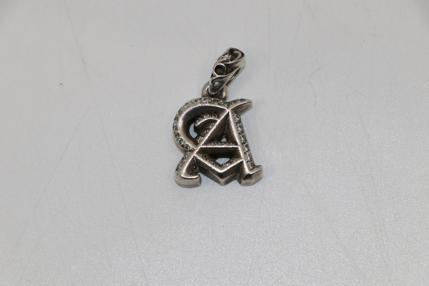 Chrome Hearts Factory Set Diamond “A” Pendant | AVNTGRDNY NYC