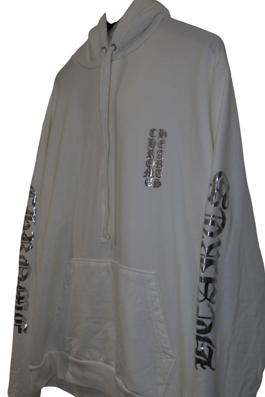 Chrome Hearts White Silver Foil Hoodie Size Large| AVNTGRDNY NYC