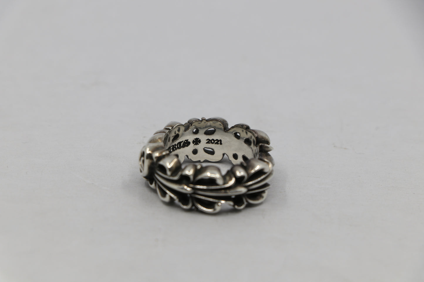 Chrome Hearts Floral Heart Ring Size 11 Pre-Owned| AVNTGRDNY NYC