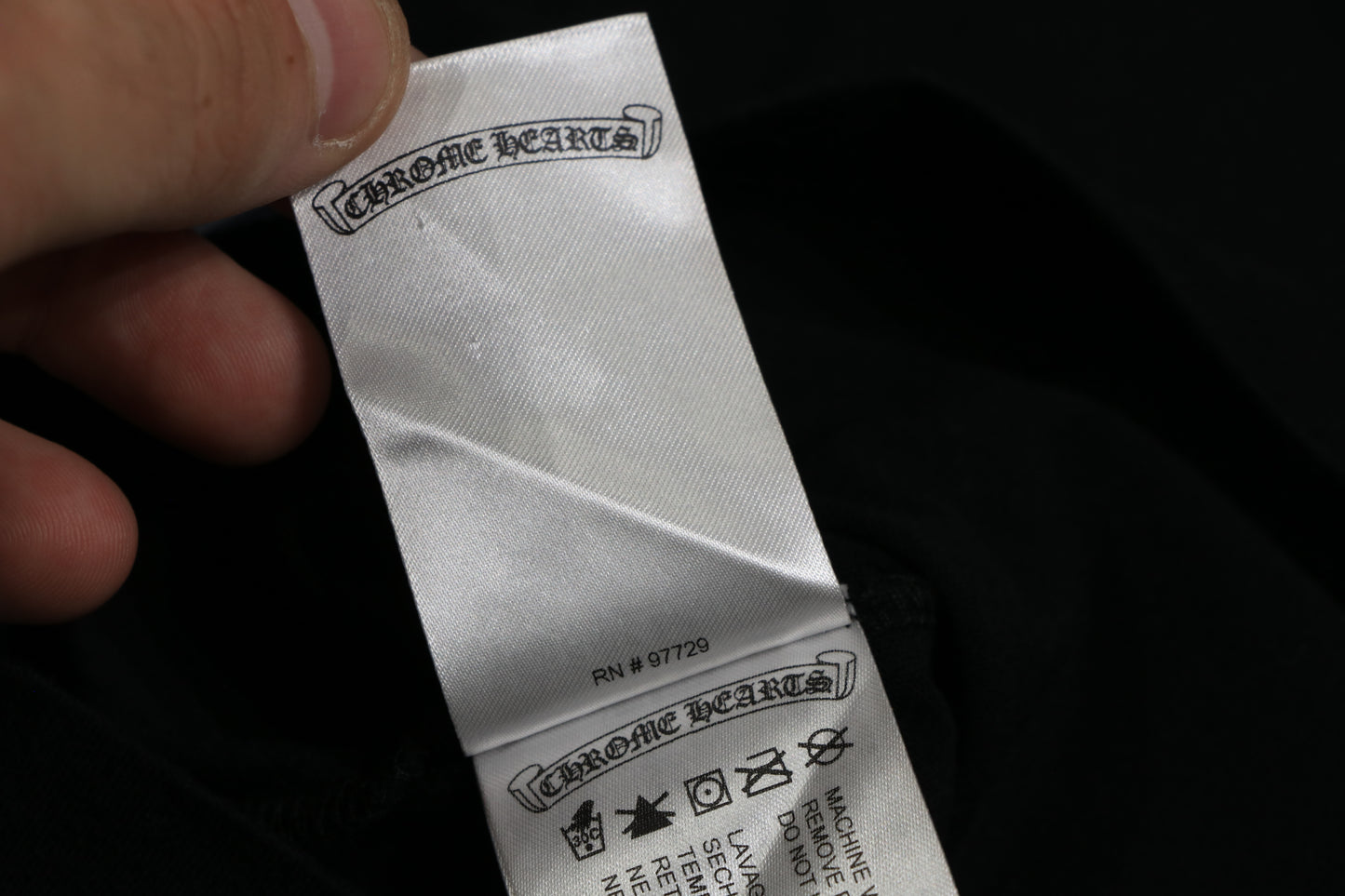 Chrome Hearts Scroll Logo Pocket T-Shirt Black/White Size XXL| AVNTGRDNY NYC
