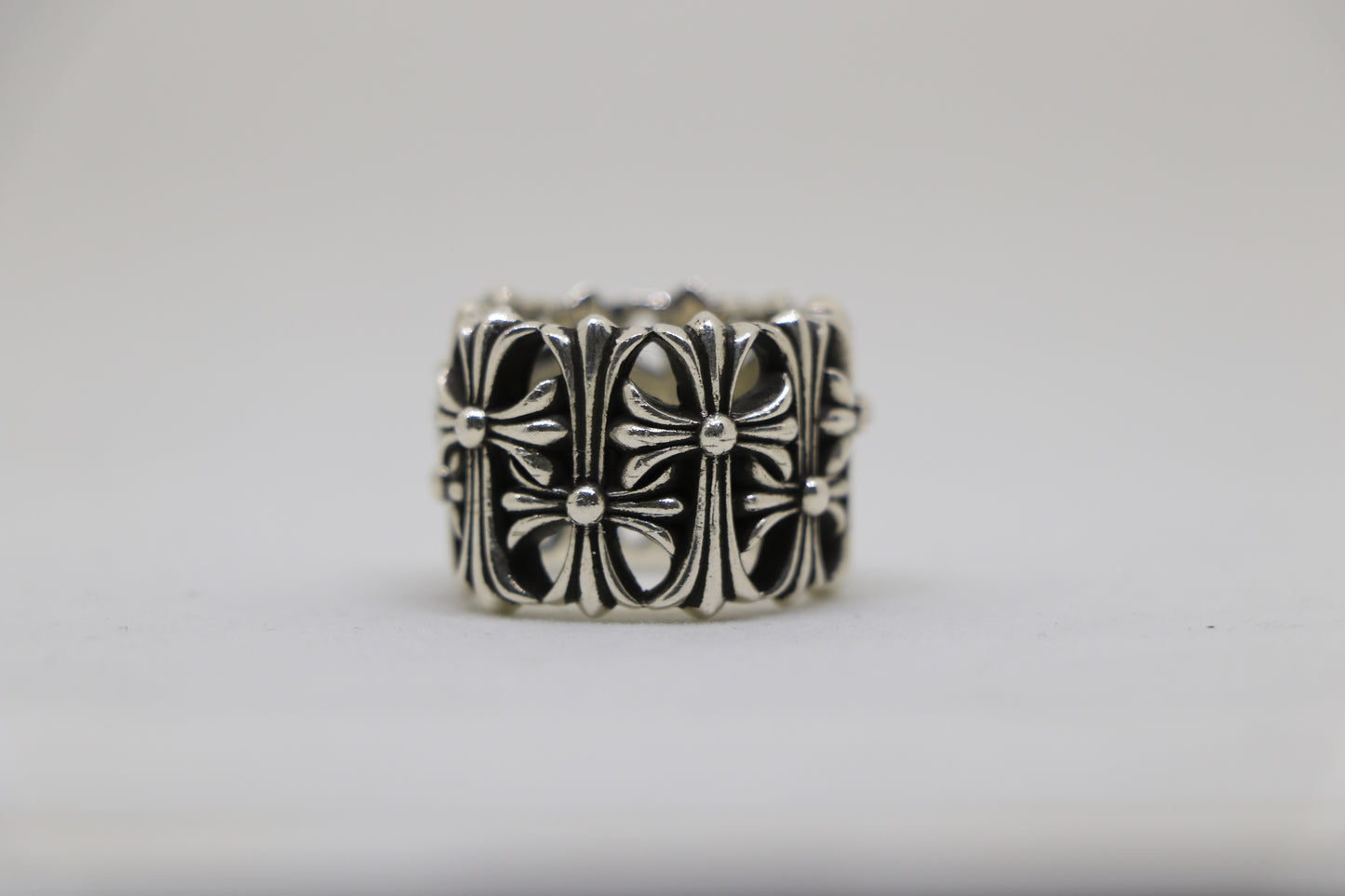 Chrome Hearts Round Cemetery Ring Size 8.5 Sterling Silver .925 | AVNTGRDNY NYC