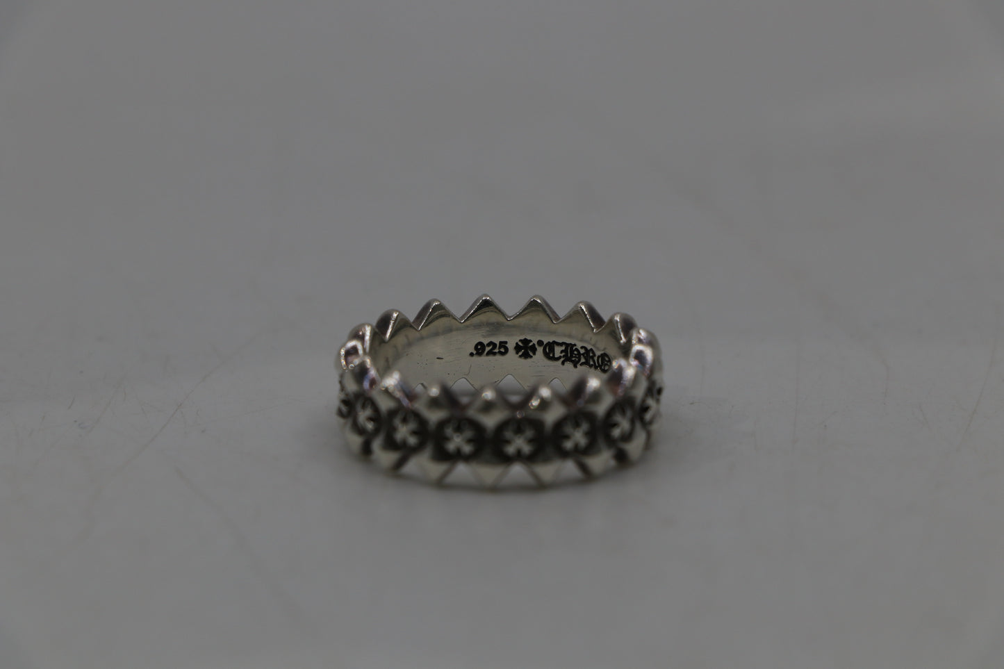 Chrome Hearts Double Pyramid Ring Size 12