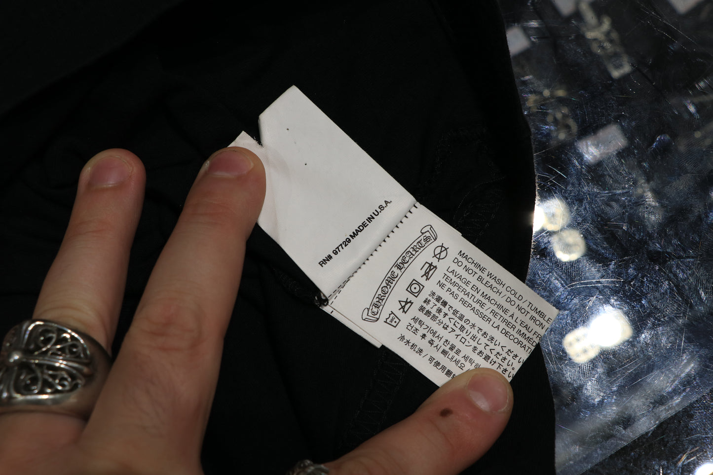 Chrome Hearts Floral Snowflake T-Shirt Black/White Size XXL| AVNTGRDNY NYC