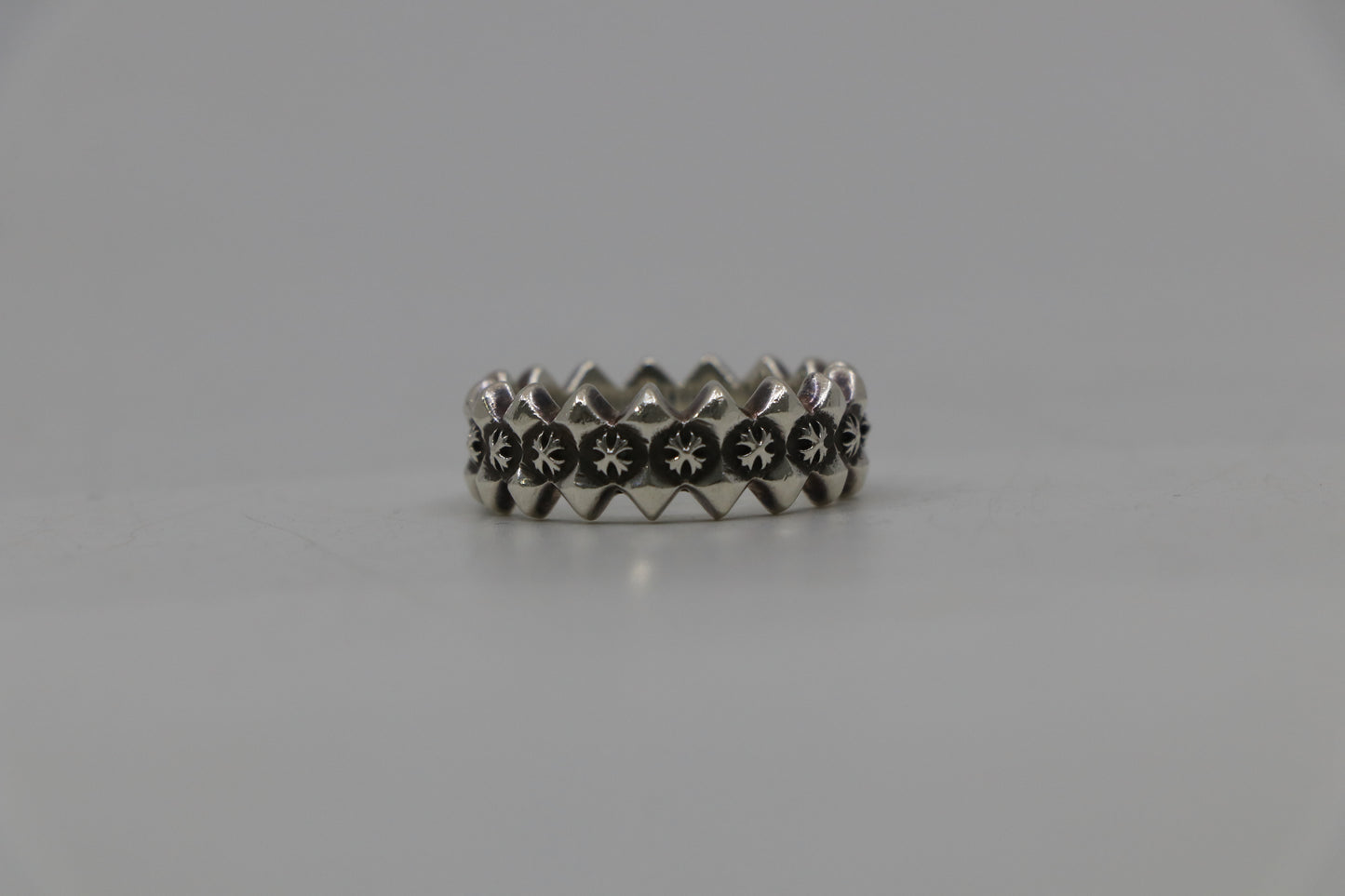Chrome Hearts Double Pyramid Ring Size 12