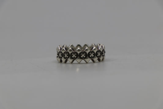 Chrome Hearts Double Pyramid Ring Size 12