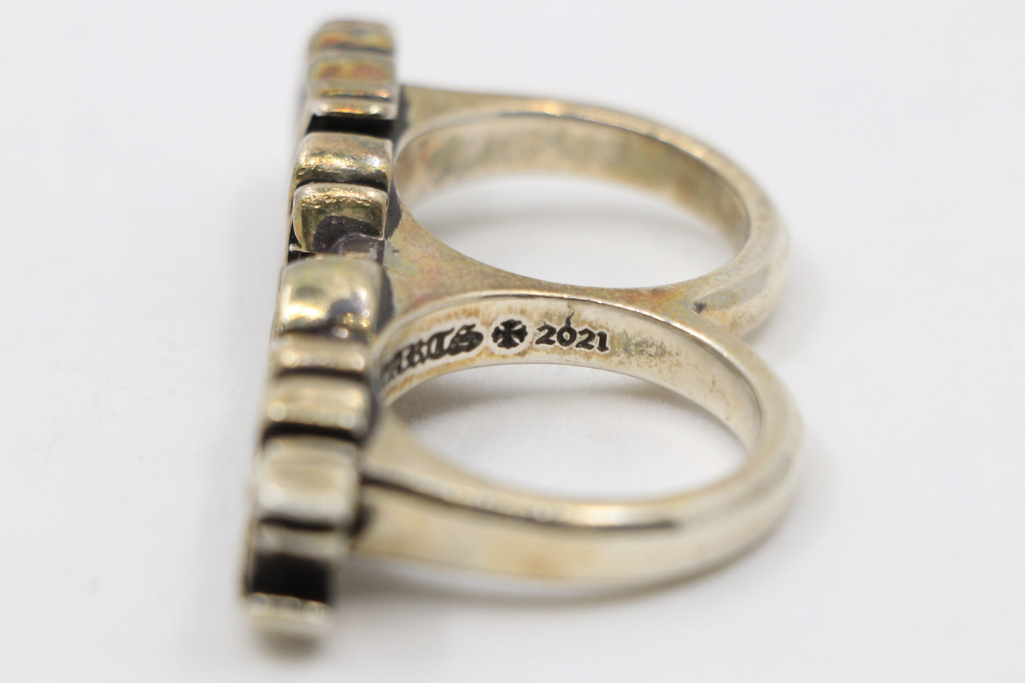 Chrome Hearts Double Ring “Chrome” Size 9/10 | AVNTGRDNY NYC