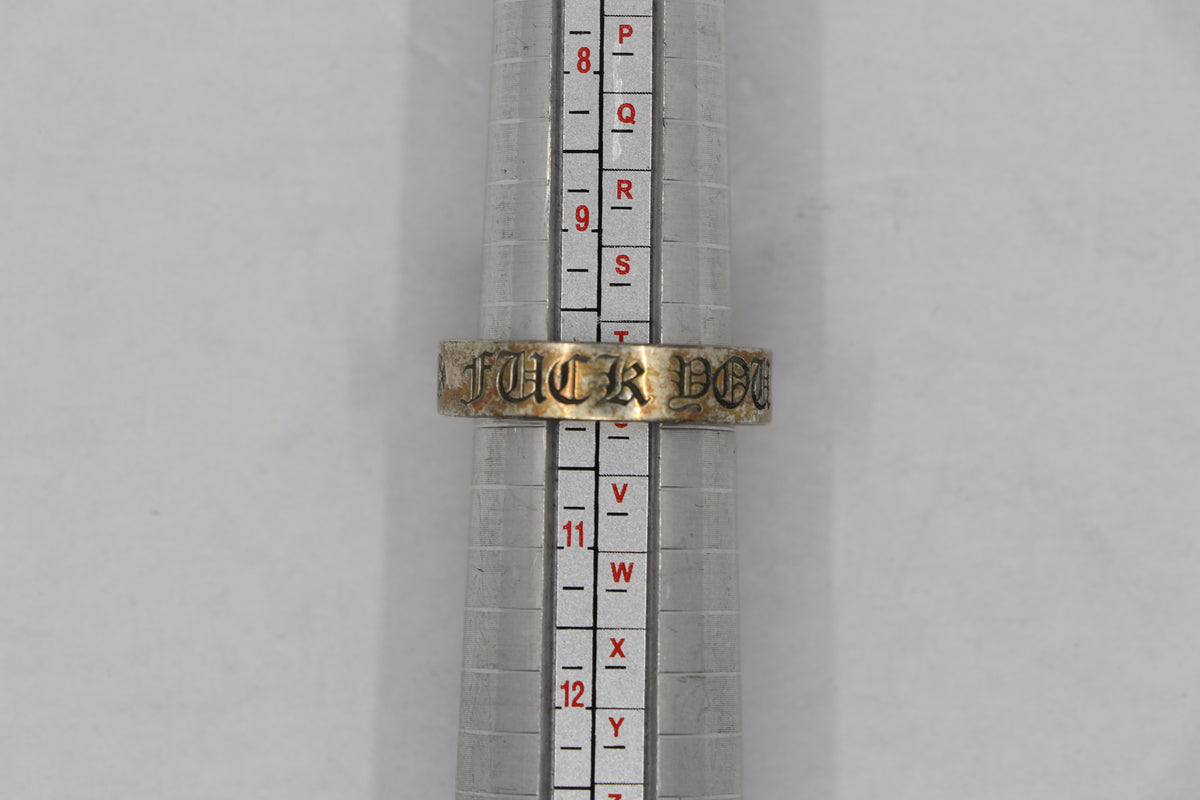 Chrome Hearts Fuck You 6mm Spacer Ring Size 10 | AVNTGRDNY NYC