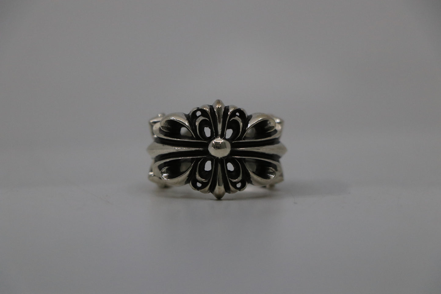 Chrome Hearts Double Floral Ring Size 10