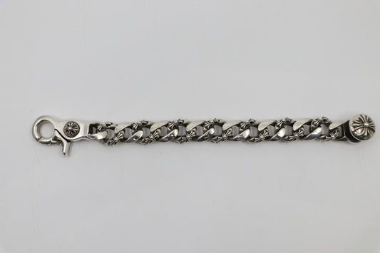 Chrome Hearts Fancy Link Lobster Clasp Bracelet (13 links)