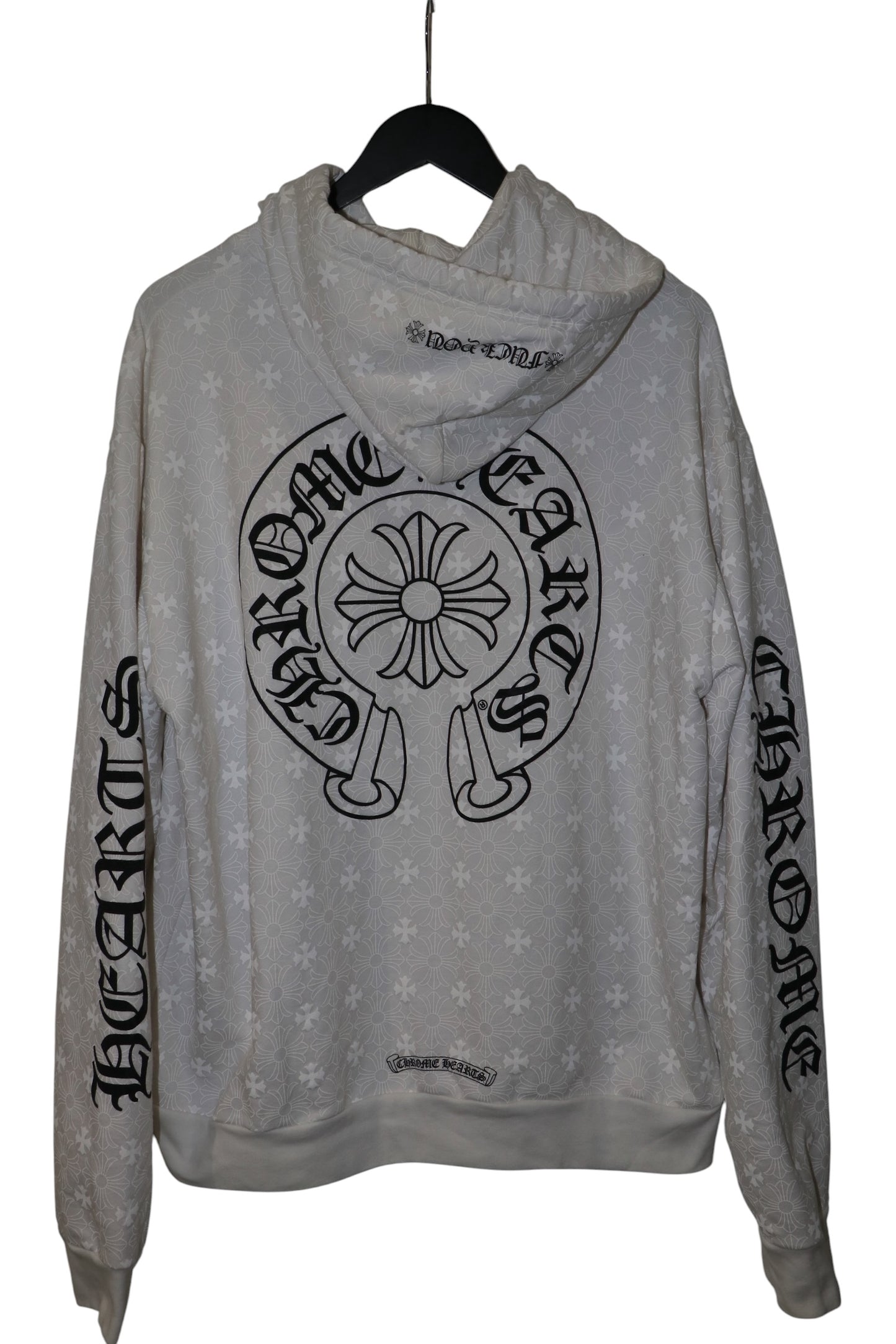 Chrome Hearts Monogram Horseshoe Hoodie White Size M | AVNTGRDNY NYC