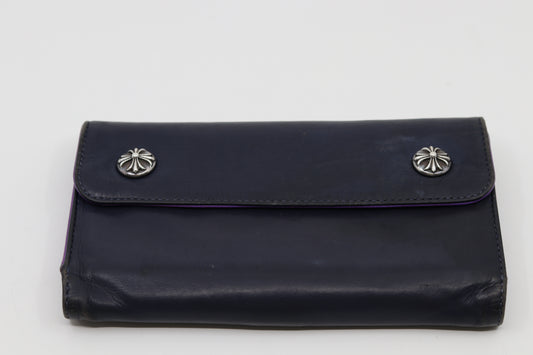 Chrome Hearts Wave Wallet Navy/Purple