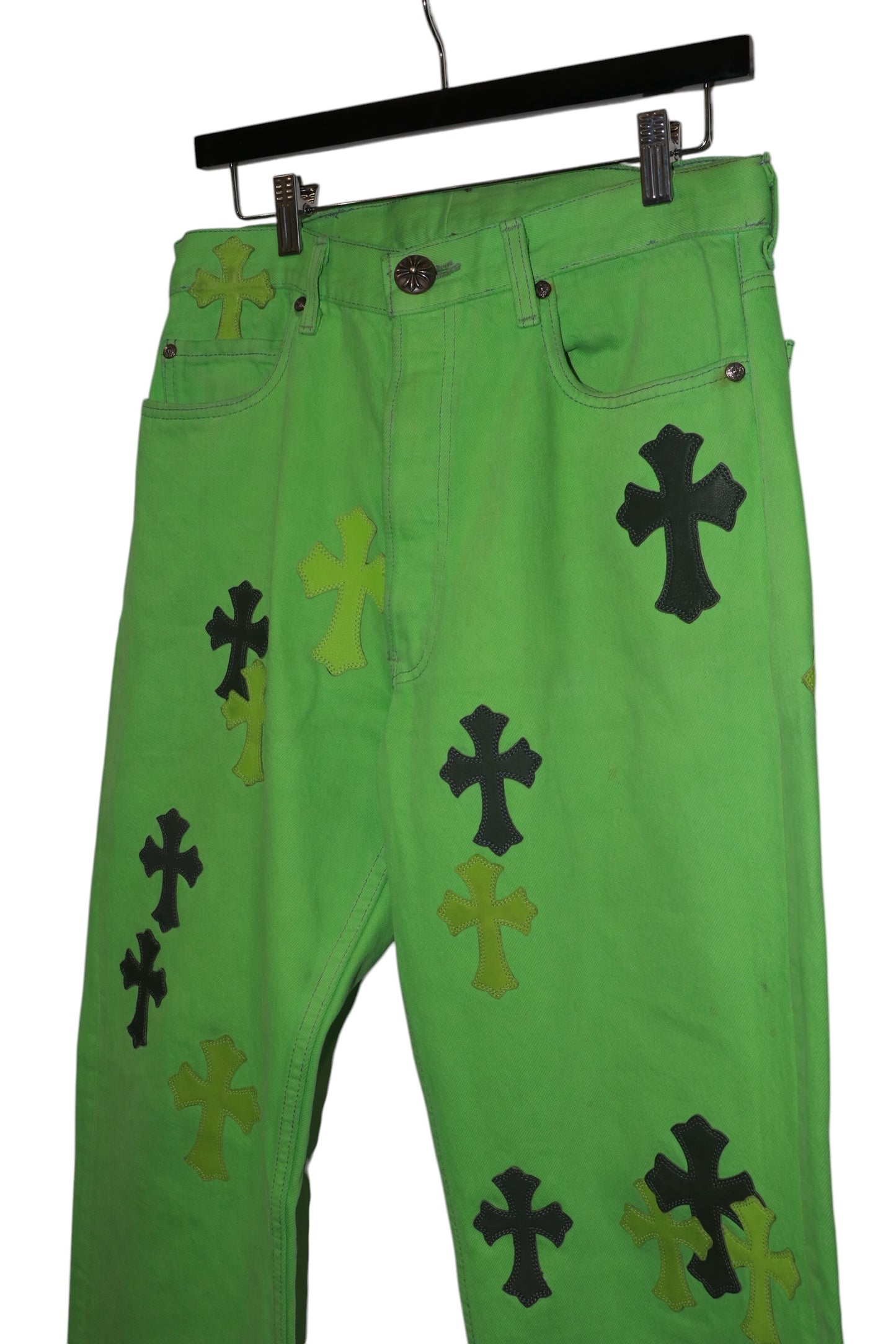 Chrome Hearts Matty Boy Sex Records 45 Patch Cross Jeans Size 31| AVNTGRDNY NYC